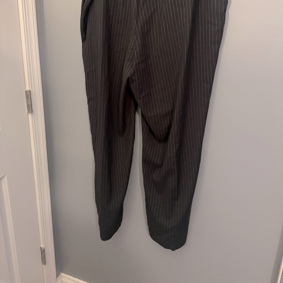 Eshakti Pinstripe Twill Suiting Wide Leg Pants - Picture 5 of 5